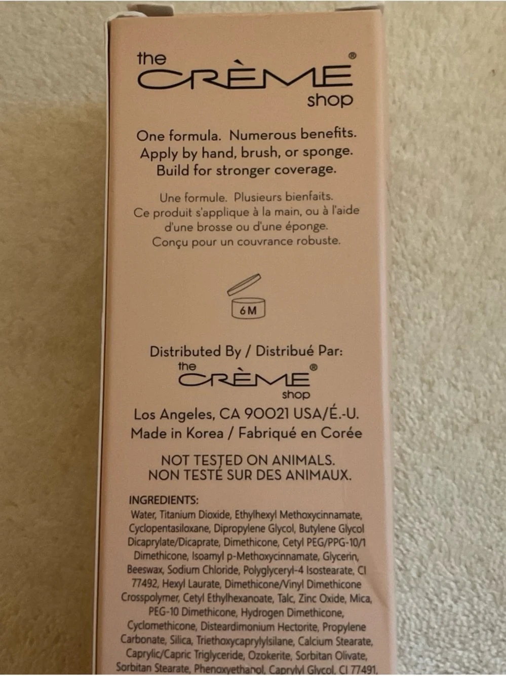 The Crème Shop BB Crème Foundation - Light (Cream Shade)